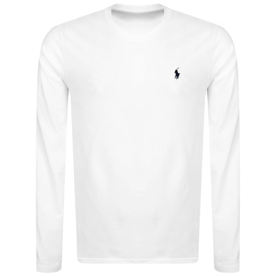 Alternative Image for ProductRalph Lauren Long Sleeved Crew Neck T Shirt White1